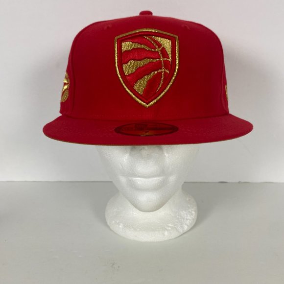 NEW Toronto Raptors New Era 59Fifty NBA Team Shield Fitted Hat Cap Mens Size 7 - Picture 2 of 11